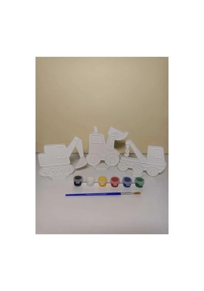 3 Adet 9-12 Cm Boyutunda Boyama Etkinliği İçin Plastik Kalem Seti