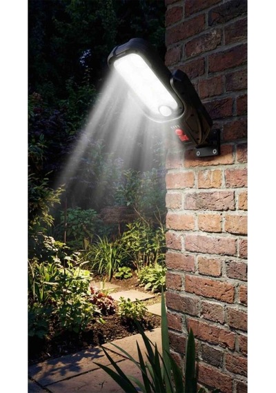 Panther Pt-2994 Usb Şarjlı Solar Led Duvar Lambası - Hareket Sensörlü Bahçe Aydınlatması