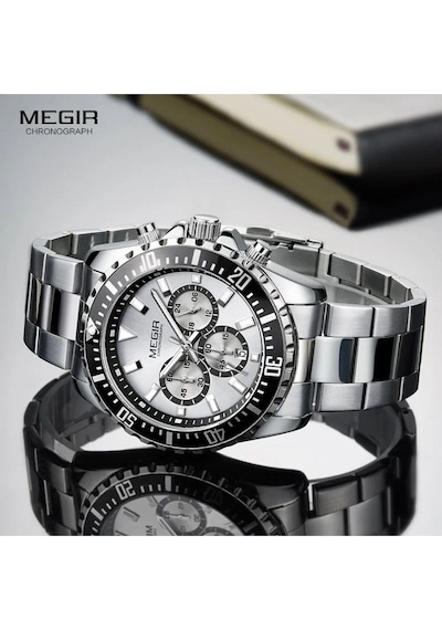 Megır 2064 Tüm Fonksiyonları Aktif Erkek Kol Saati Gümüş