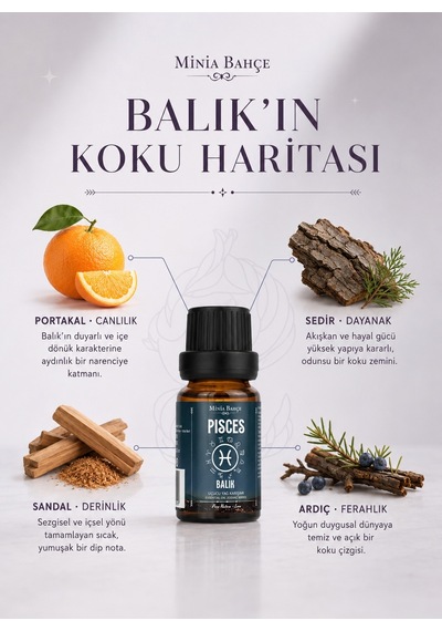 Minia Bahçe Balık Burcu Uçucu Yağ Karışımı 10 ML
