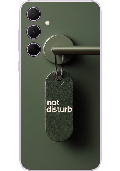 Samsung Galaxy A35 Uyumlu Not Disturb Baskılı Silikon Kılıf Renkli