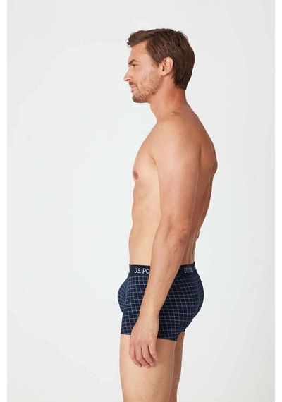 U.S. Polo Assn. Erkek Lacivert - Lacivert Baskılı 2 Li Boxer 82006 Lacivert - Lacivert Baskılı