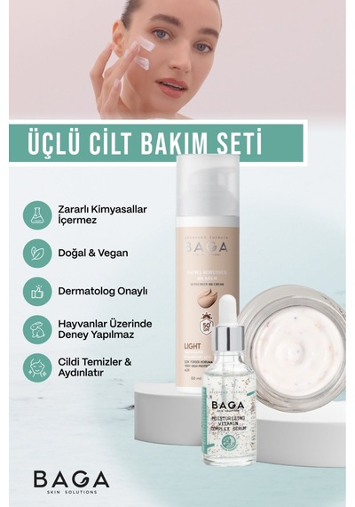 Bb Krem Light & Vitamin Kompleks Krem & Vitamin Kompleks Serum Üçlü Cilt Bakım Seti Diğer
