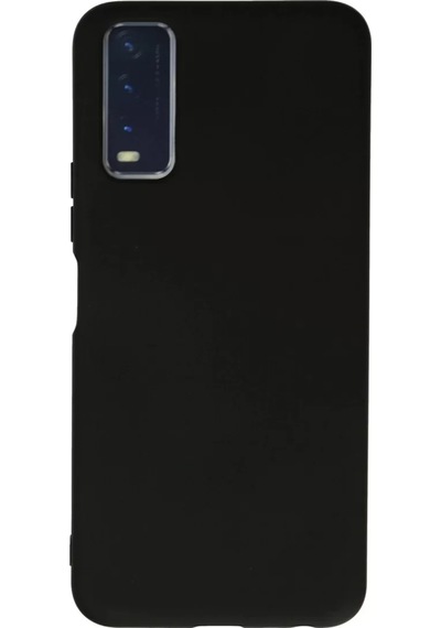 Newface Vivo Y11s Kılıf Nano İçi Kadife Silikon - Siyah