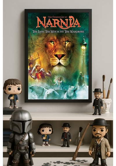 Narnia Siyah Ahşap Çerçeveli Poster, Dekoratif Film Duvar Tablosu