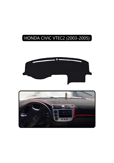 Honda Cıvıc Vtec2 2003-2005torpido Koruma Halısı Siyah Kenar
