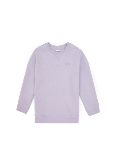 U.S. Polo Assn. Kız Çocuk Lila Şardonlu Bisiklet Yaka Basic Sweatshirt 50316810-VR245 U.S. Polo Assn. Kız Çocuk Lila Şardonlu Bisiklet Yaka Basic Sweatshirt 50316810-VR245