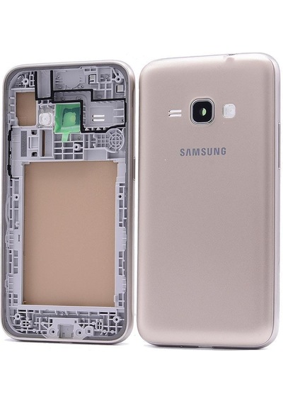 Senalstore Samsung Galaxy Uyumlu J1 2016 Sm-j120 Kasa Kapak - Gold