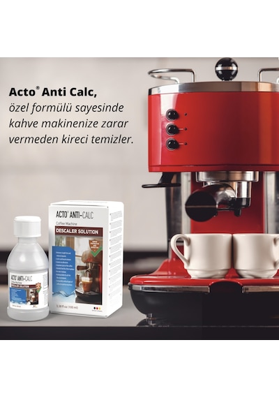 Acto Antı-calc 100 Ml Kahve Makinaları İçin Sıvı Kireç Çözücü