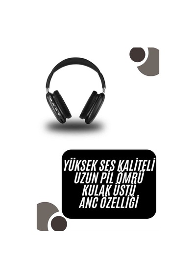 Ceylan Adam Kulak Üstü Kablosuz Bluetooth Kulaklık Yumuşak Süngerli Sd Kart Girişli
