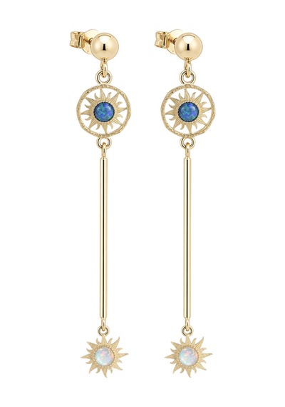 Lunara Bl Opal Stick Küpe