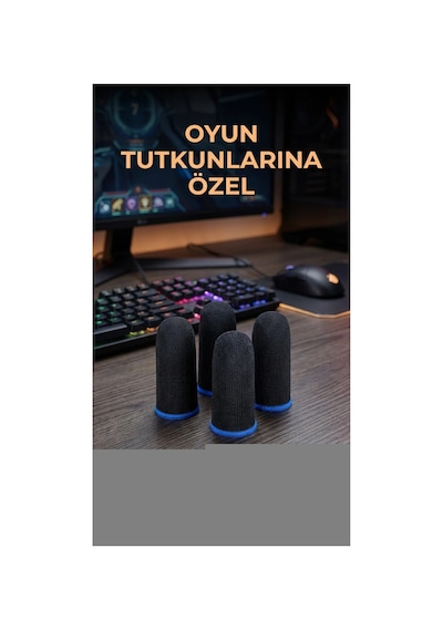 Dayanıklı Oyuncu Parmaklık Eldivenleri 4'lü Set, Hassas Kontrol İçin Tasarlandı