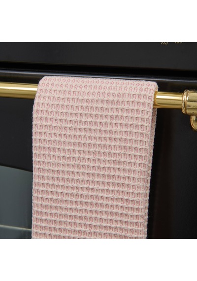 Soft Waffle Mutfak Havlusu - Pembe - 30x50 Cm Çok Renkli