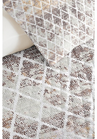 Geometrik Bej Tek Kişilik Pike Takımı - Modern Bakır Gri 160x220 Cm Kapitone Mevsimlik Yatak Örtüsü Kırık Şafak Gölgeliği Geometrik Bej Tek Kişilik Pike Takımı - Modern Bakır Gri 160x220 Cm Kapitone Mevsimlik Yatak Örtüsü Kırık Şafak Gölgeliği