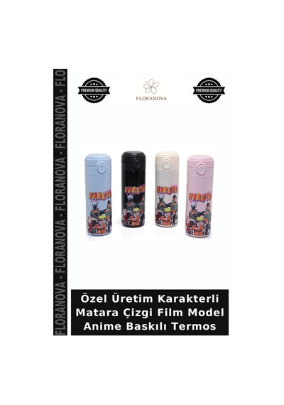 Özel Üretim Karakterli Matara Çizgi Film Model Anime Baskılı Termos Diğer