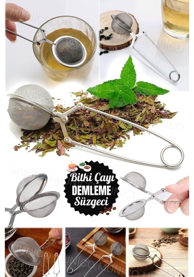 Kahve Ve Çay İçin Paslanmaz Çelik Filtreleme Aparatı Paslanmaz Çelik Çay Topu İnce Delikli Filtre Pa Diğer