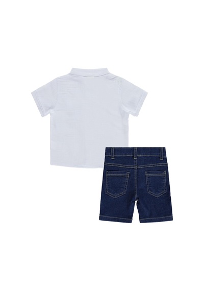 Civil Baby Yelken Nakışlı 6-18 Ay Takım - Beyaz
