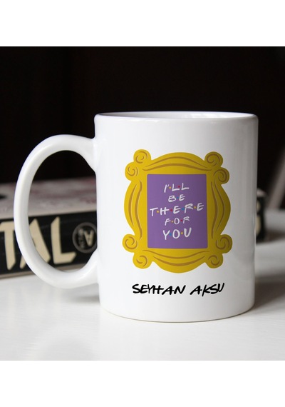 Bk Gift Kişiye Özel Isimli Friends Kapı Çerçevesi Tasarımlı Beyaz (553648275)