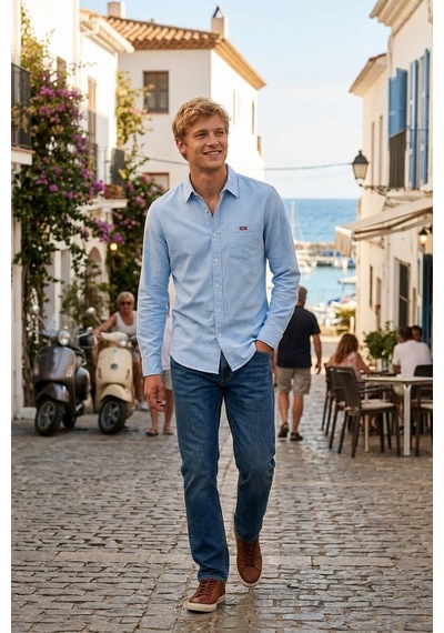 Levi's Gömlek Erkek Gömlek Mavi Beden : M No Color