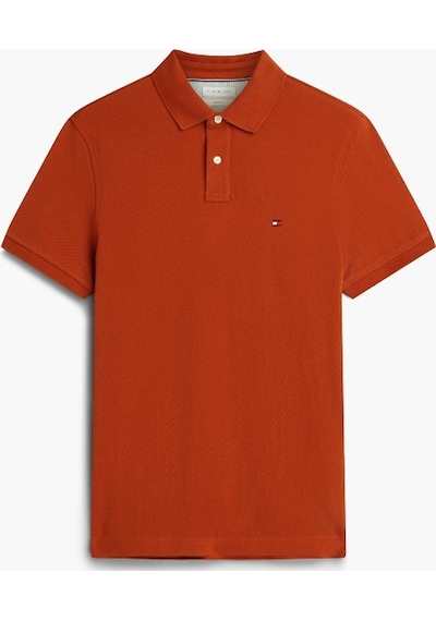 Tommy Hilfiger 1985 Regular Polo Erkek Turuncu Polo - Mw0mw17770