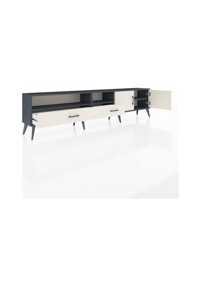 Arges Tv Ünitesi 3 Raflı 2 Çekmeceli 2 Kapaklı 220x30x51 Antrasit-aytaşı Aytası/aytası - Antrasıt Arges Tv Ünitesi 3 Raflı 2 Çekmeceli 2 Kapaklı 220x30x51 Antrasit-aytaşı Aytası/aytası - Antrasıt