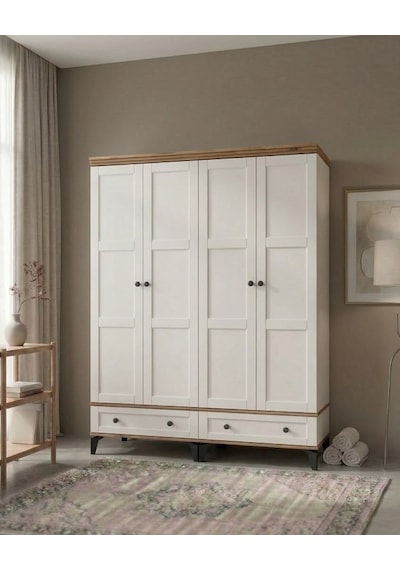Sofya Mdf 4 Kapılı Dolap Bej