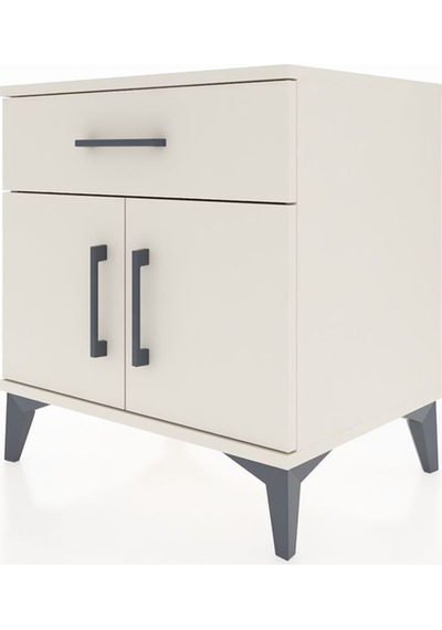 Hyperion Komodin Tek Raflı Tek Çekmeceli 2 Kapaklı 60x44x64 Aytaşı-aytaşı Aytası