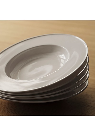 Ikea Stockholm 2025 Çukur Tabak Seti 25 Cm 2'li Beyaz