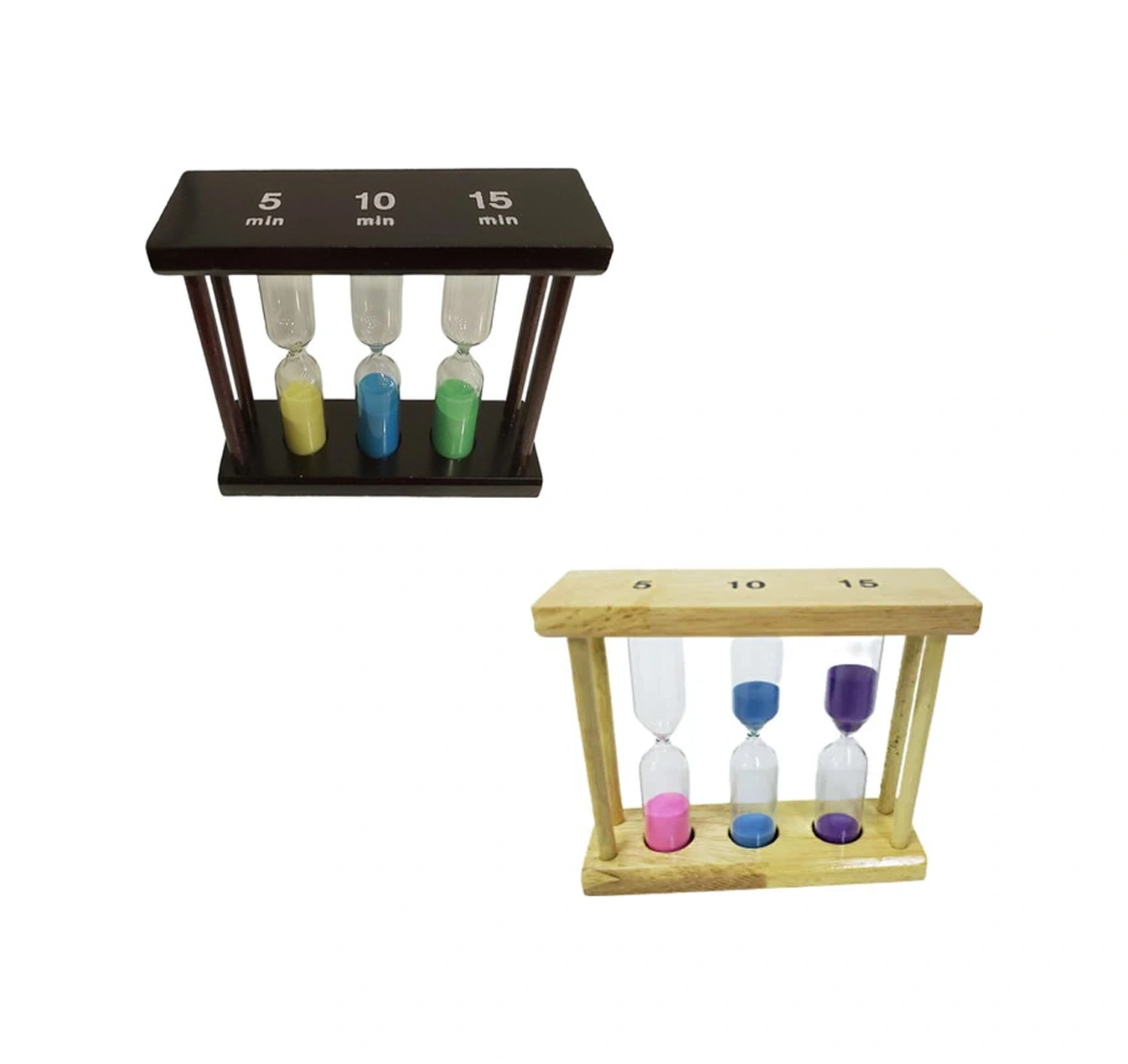 3'lü Ahşap 5-10-15 Dk Kum Saati Arbltgs0ng6n6ı4gdre