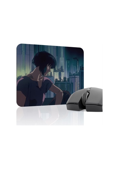 Ghost İn The Shell Kaymaz Dikişli Kauçuk Oyuncu Mousepad V4 - 22x18 Gaming Mouse Pad Fare Altlığı