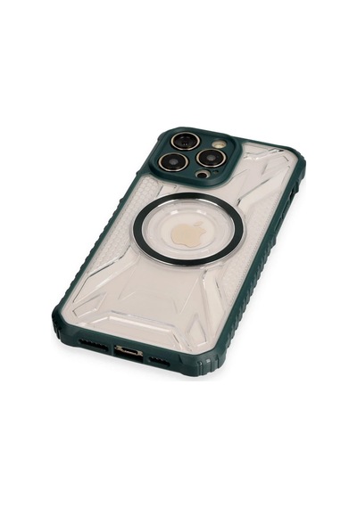 Apple İphone 12 Pro Max Kılıf Prag Magneticsafe Kapak - Koyu Yeşil 0.2M-Çok Renkli