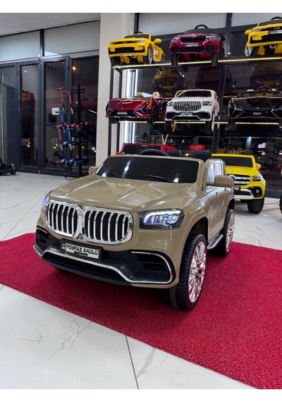 Poyraz Akülü Bmwi Suv Akülü Araba 12v 0-7 Yaş Özel Plaka Bej