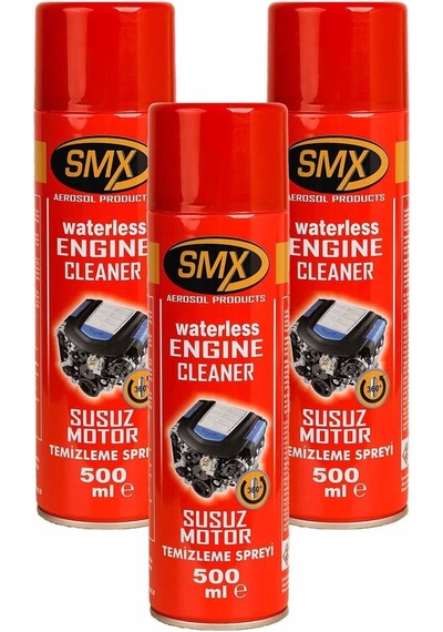 SMX Susuz Motor Temizleme Spreyi 3 Adet (3x500 ML)
