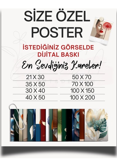Kişiye Özel Poster Baskı Çerçevesiz Poster Dijital Baskı,istenilen Görselde Baskı, Özel Tasarım