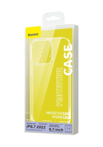 Baseus Crystal Apple Uyumlu iPhone 14 Plus 6.7 Silikon Kilif + Ekran Koruyucu 560652389