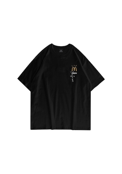 Startmore Unisex Mc Crew Cactus Jack Siyah Tshirt Siyah