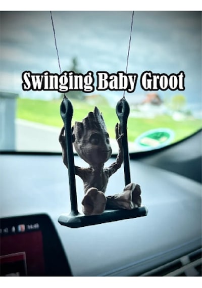 Araba Dikiz Aynası İçin Sallanan Bebek Groot 48x39x62mm