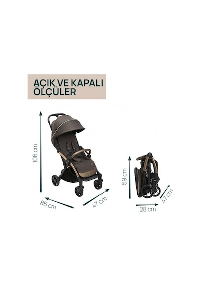 Chicco Goody Xplus Bebek Arabası - Bronze Lızard CHICCO.146 Kahve