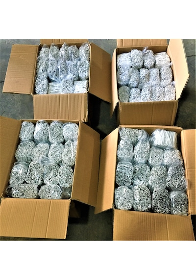 Pvc Kaplı Bağ Teli, Torba Teli, Klips Beyaz 9 Cm'lik/kg