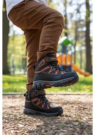 Kahve Turuncu Polarlı Kaymaz Erkek Çocuk Outdoor Bot 2301 F Kahve-turuncu