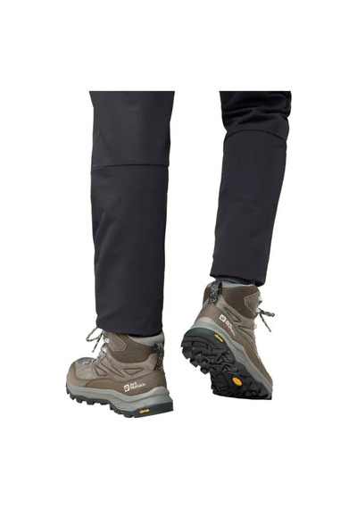 Jack Wolfskin 4064301 5719 Cyrox Texapore Mıd K Erkek Outdoor Bot Gri Siyah Gri - Siyah