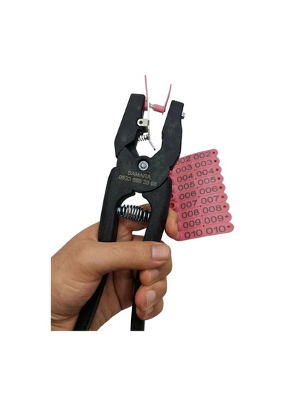 25 Adet Pembe Renk Kuzu Küpesi Parmak Küpe + Pens Ucu Hediyeli