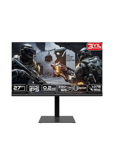 Fazeon X27F330UDP 27" 0.2ms Dual Mode 4K 165hz - FHD 330hz Nano Ips Pivot Gamıng Monitor