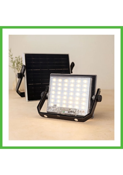 Vaveni 100w Güneş Enerjili Led Işık Solar - Dış Mekan & Kamp Arz