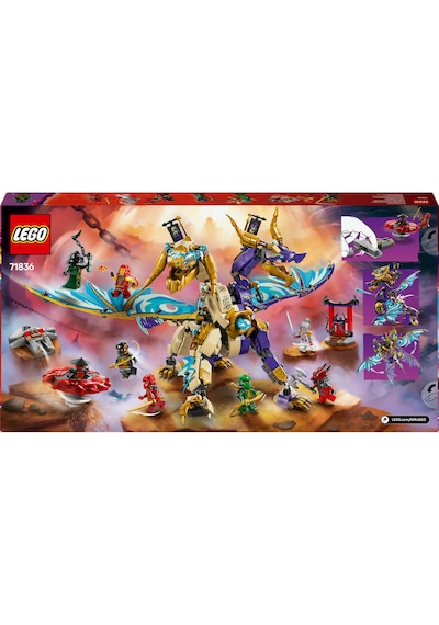 LEGO® NINJAGO® Odak Ark Ejderhası 71836 - 9 Yaş ve Üzeri Çocuklar için 8 Ninja Minifigürü İçeren Yaratıcı Oyuncak Yapım Seti (869 Parça)