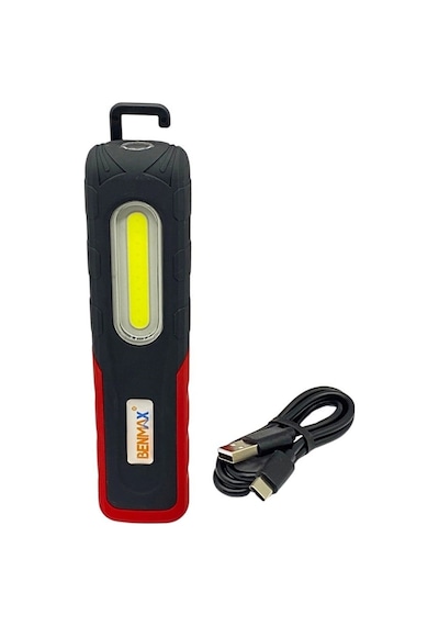 El Feneri-çalışma Lambası Ledli 3 Fonksiyonlu Usb Şarjlı Mıknatıslı-askılı-ayaklı 170 40 Mm