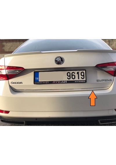 Skoda Süperb Krom Bagaj Alt Çıtası Paslanmaz 2015 - 2021