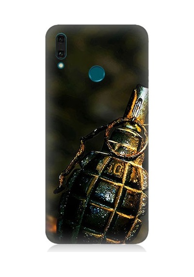 Huawei Y9 2019 Uyumlu El Bombası Desenli Silikon Kılıf