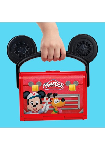 Play-doh Disney Junior Mickey Mouse Clubhouse, On-the-go Garaj Mickey Mouse Oyun Seti, Çocuklar İçin Sanat Ve El Sanat