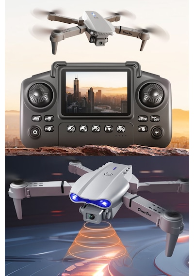 R09-s Katlanabilir Wifi Fpv Kameralı Mini Drone Canlı Görüntü Aktarım